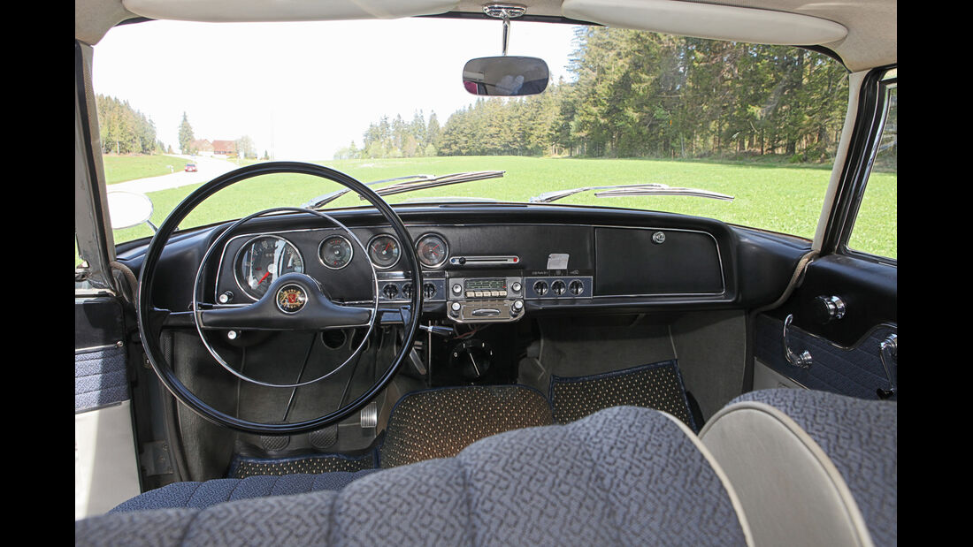 Borgward 2,3 Liter, Cockpit, Lenkrad