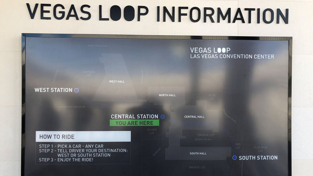 Boring Company Las Vegas Convention Center Loop