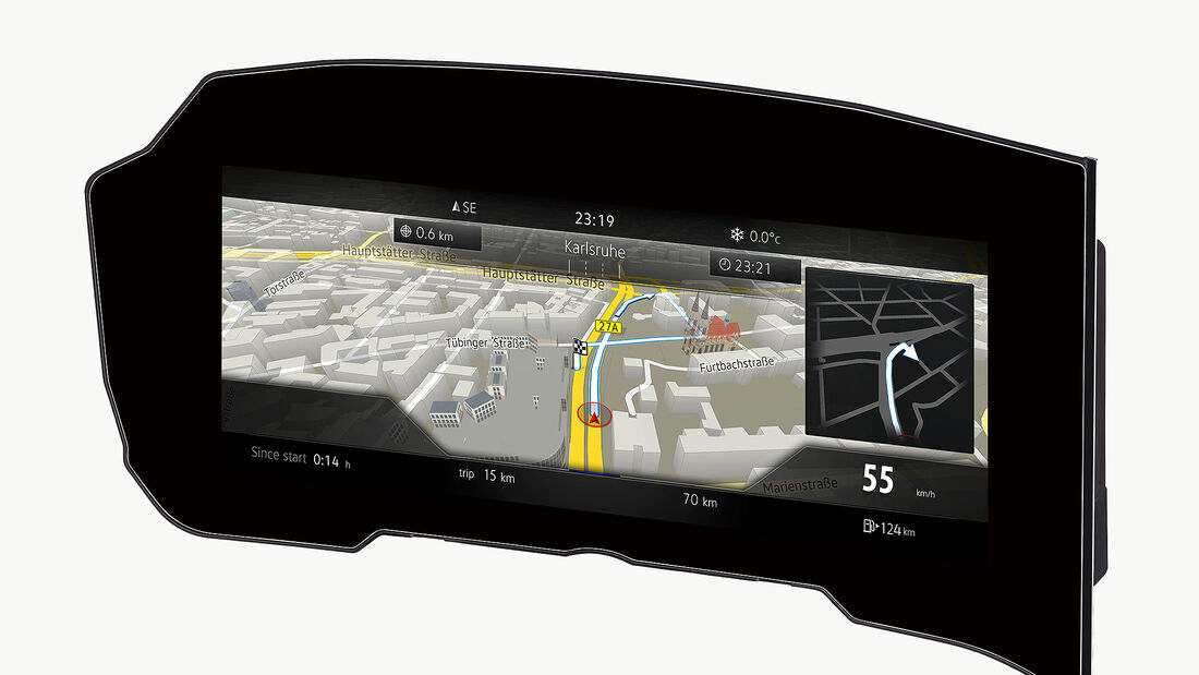 Bosch Curved Display gebogenes Kombiinstrument