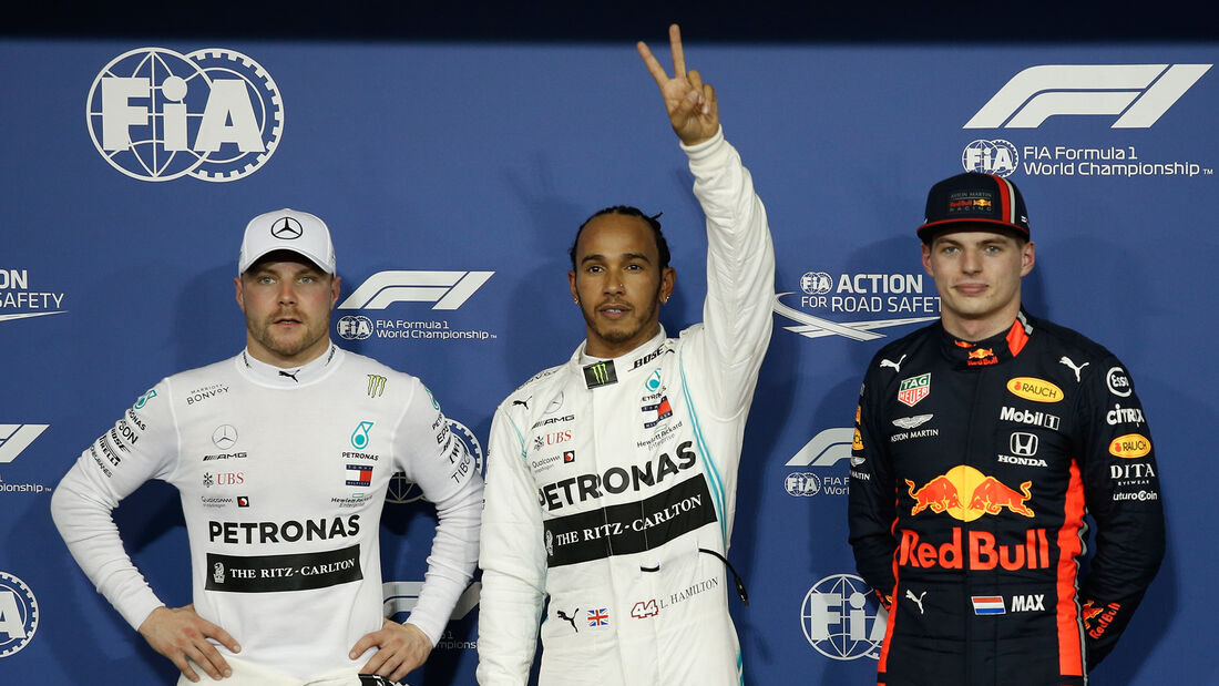 Bottas - Hamilton - Verstappen - GP Abu Dhabi - Formel 1 - Samtag - 30.11.2019