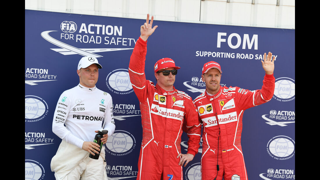 Bottas, Räikkönen & Vettel - Formel 1 - GP Monaco - 27. Mai 2017