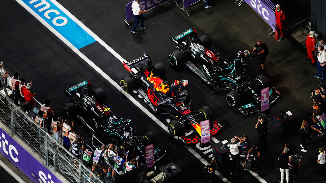 Bottas - Verstappen - Hamilton - GP Saudi-Arabien 2021 - Jeddah - Rennen