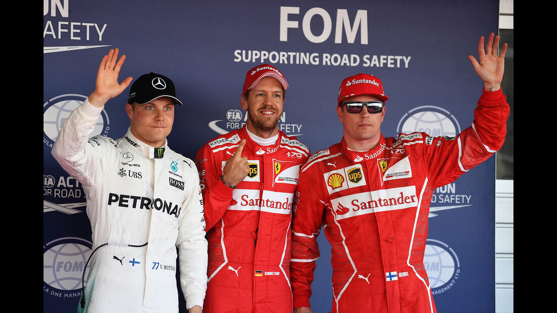 Bottas, Vettel & Räikkönen - Ferrari - Formel 1 - GP Russland - Sotschi - 29. April 2017