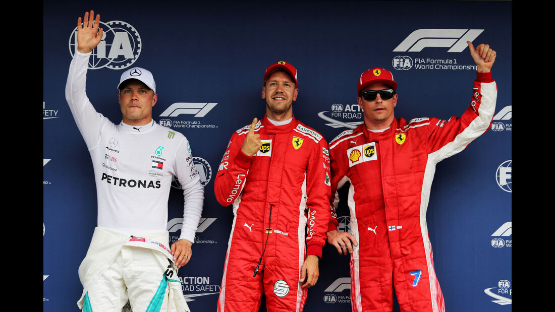 Bottas - Vettel - Räikkönen - GP Deutschland 2018 - Hockenheim - Qualifying - Formel 1 - Samstag - 21.7.2018