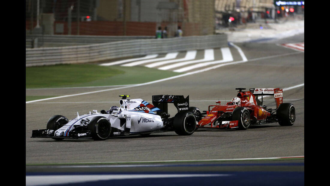 Bottas vs. Vettel - GP Bahrain 2015