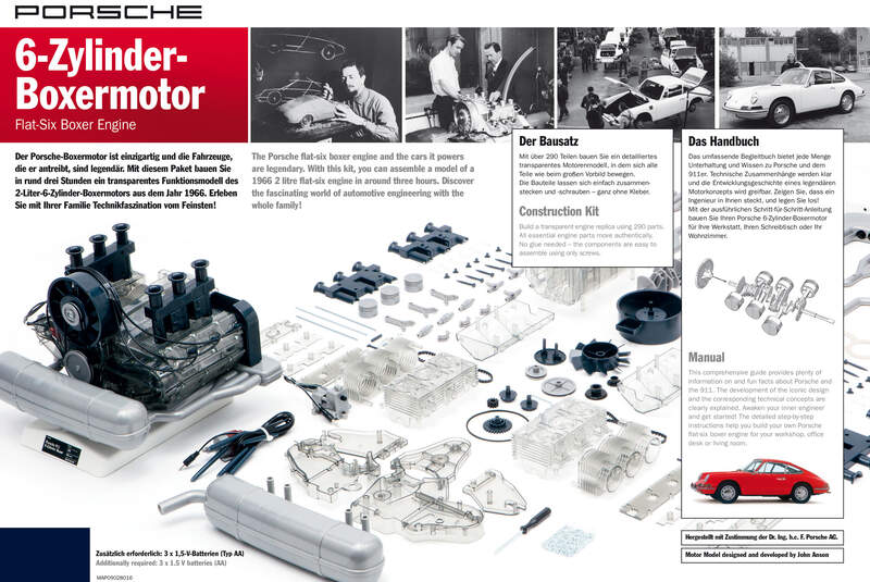 Boxer - Motor - 6-Zylinder - Porsche 911 Urmodell 1966 - Bausatz 