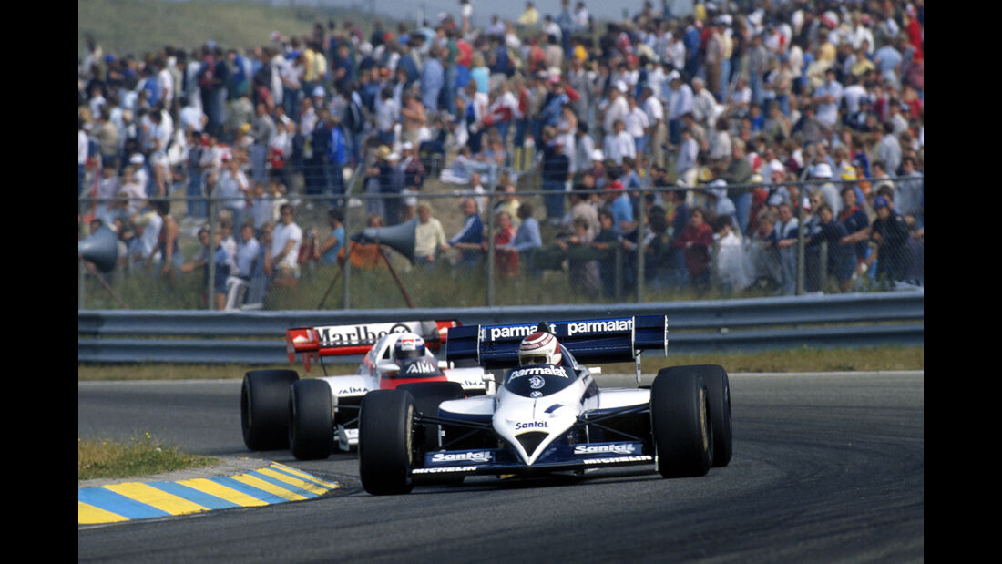 Brabham BT53 Turbo - Nelson Piquet - Alain Prost - McLaren-Porsche MP4-2 - GP Niederlande 1984 - Formel 1