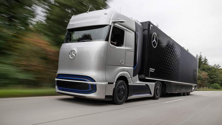 Mercedes Genh2 Truck Brennstoffzellen Lkw Technik Fotos Auto Motor Und Sport