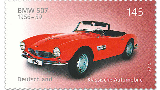 Briefmarke Klassische Automobile BMW 507