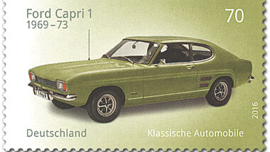 Briefmarke Klassische Automobile Ford Capri
