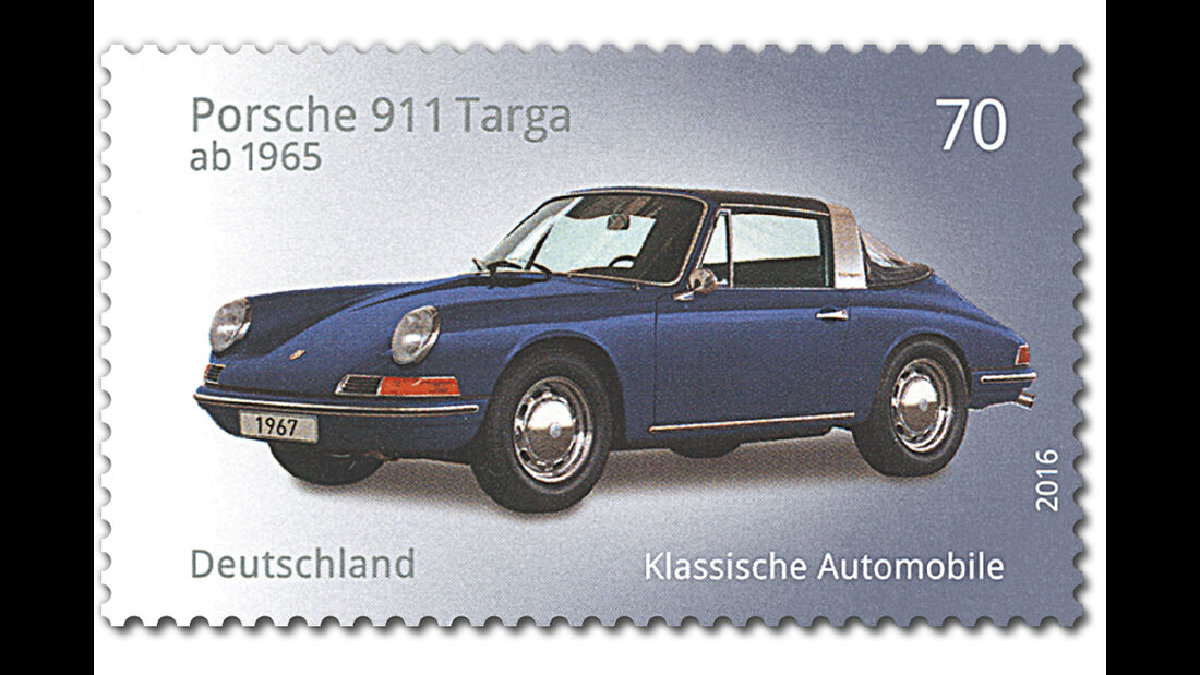 Briefmarke Klassische Automobile Porsche 911