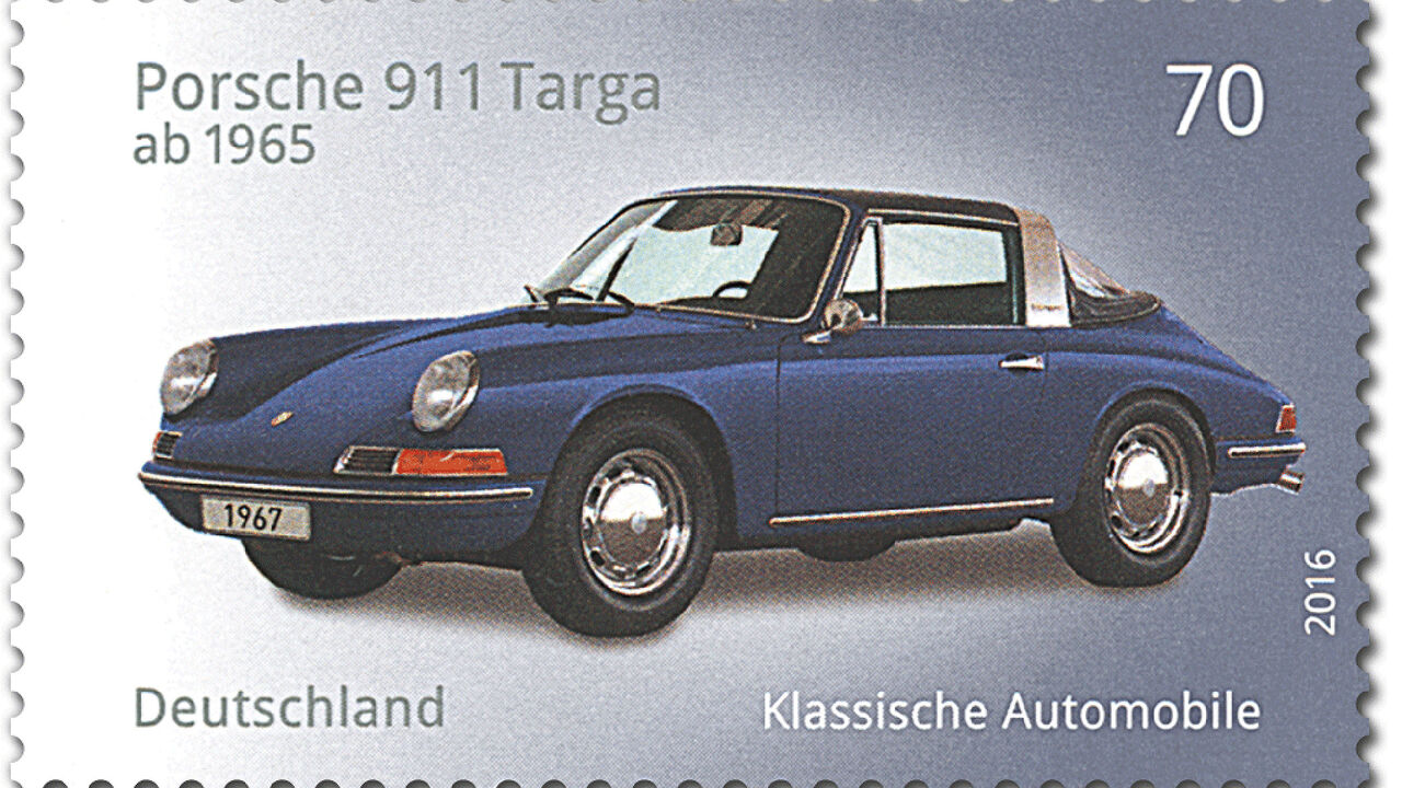 GERMANY- Classic Cars 2016-- Porsche 911- Ford Capri (2) - County Stamp  Center