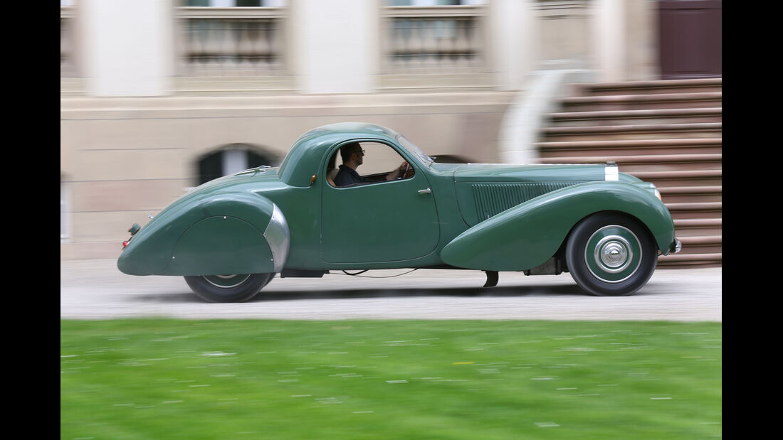 Bugatti 57 C Vanvooren, Seitenansicht
