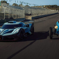 Bugatti Bolide 100 Jahre Jubiläumsedition und Type 35 in Laguna Seca