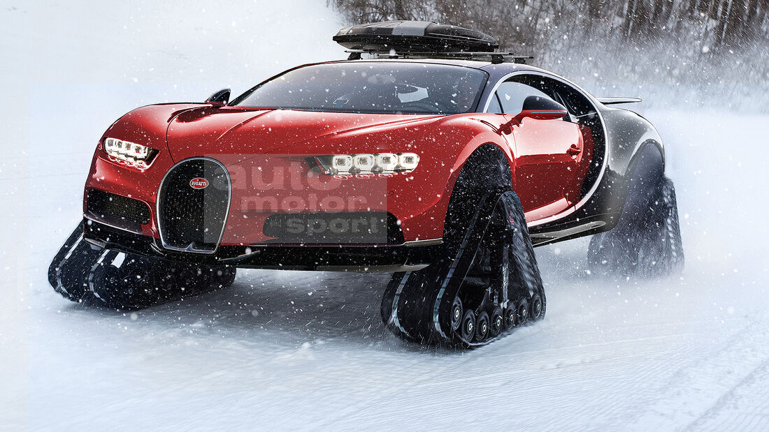 Bugatti Chiron Snowmobile