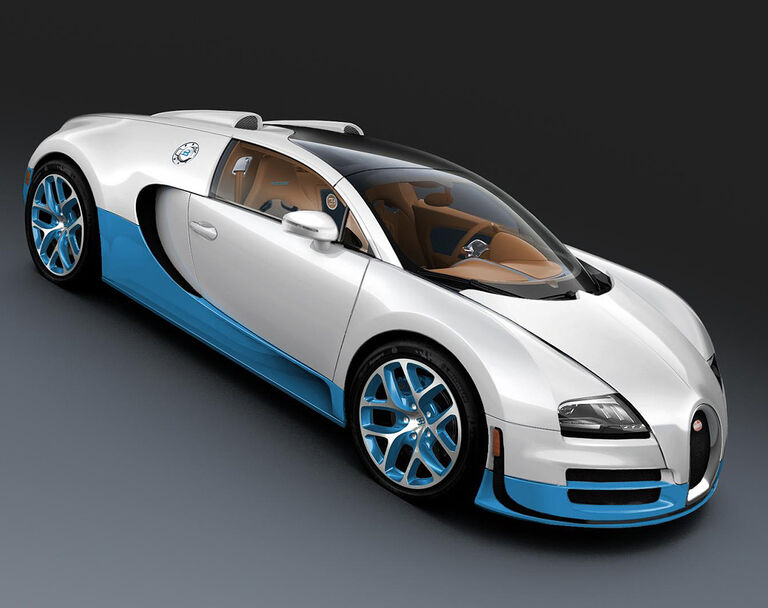 Bugatti Veyron Grand Sport Vitesse Se Weiss Blaues