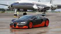 Bugatti Veyron 16.4 Super Sport, Seitenansicht, Flugzeug