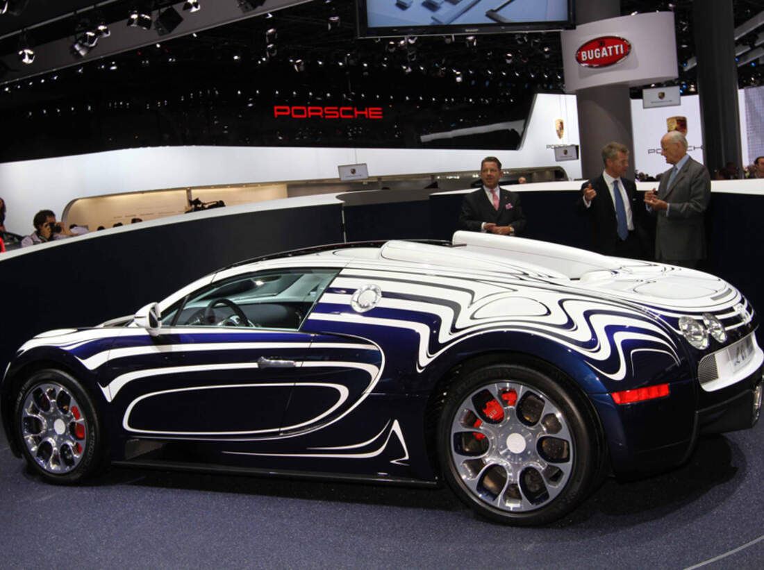 Bugatti Veyron Grand Sport L´Or Blanc SupersportwagenUnikat mit Porzellan auto motor und sport