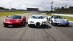 Bugatti Veyron Super Sport, Ferrari LaFerrari, Porsche 918 Spyder