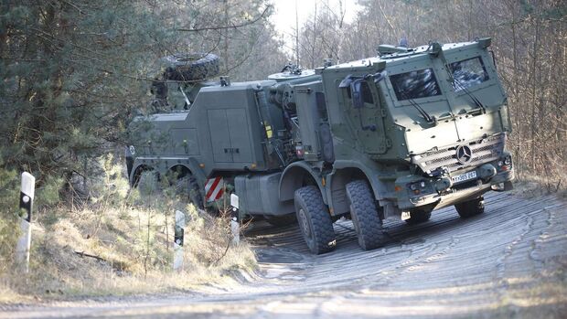 Camión del vehículo de recuperación de la Bundeswehr