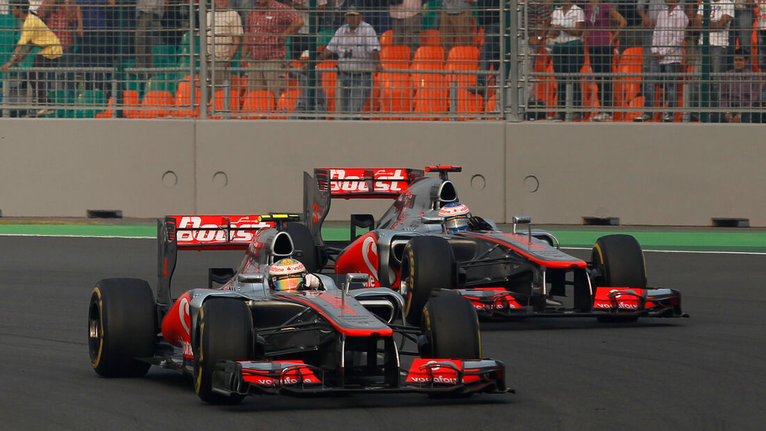 Button & Hamilton - McLaren - GP Indien 2012