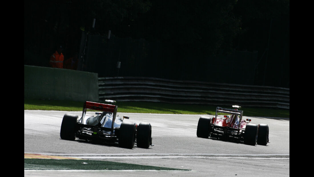 Button & Massa - Formel 1 - GP Belgien - Spa-Francorchamps - 1. September 2012