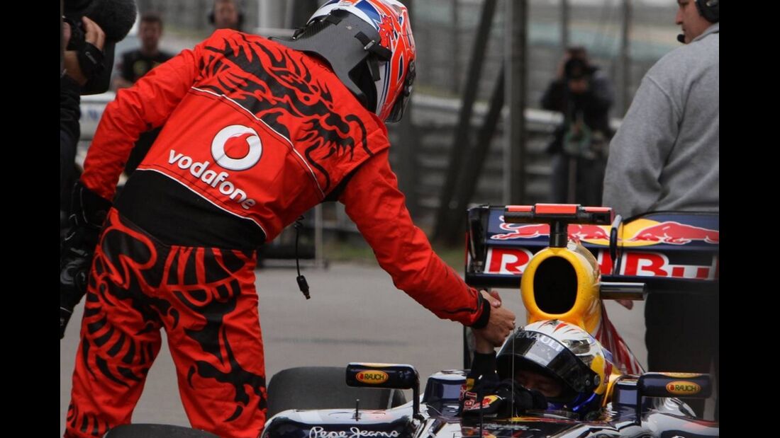 Button Vettel Formel 1 GP China 2011
