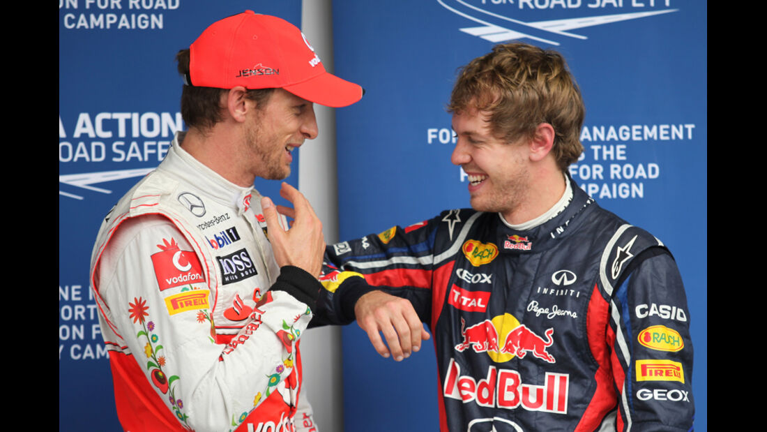 Button & Vettel - GP Brasilien - 26. November 2011
