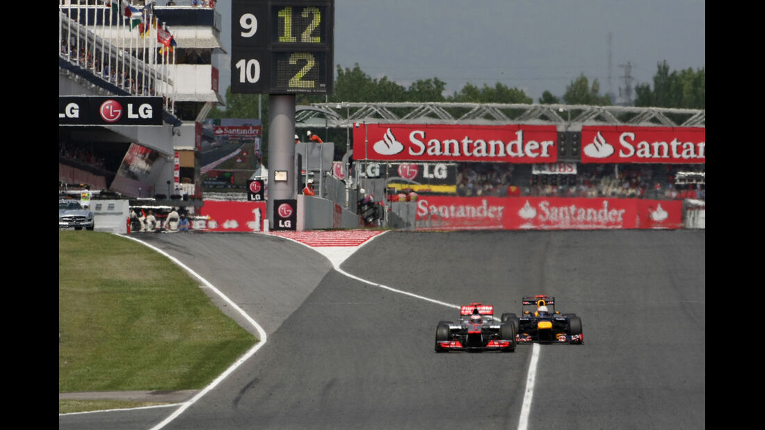 Button & Vettel GP Spanien 2012