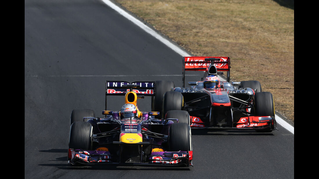 Button vs. Vettel - Formel 1 - GP Ungarn 2013