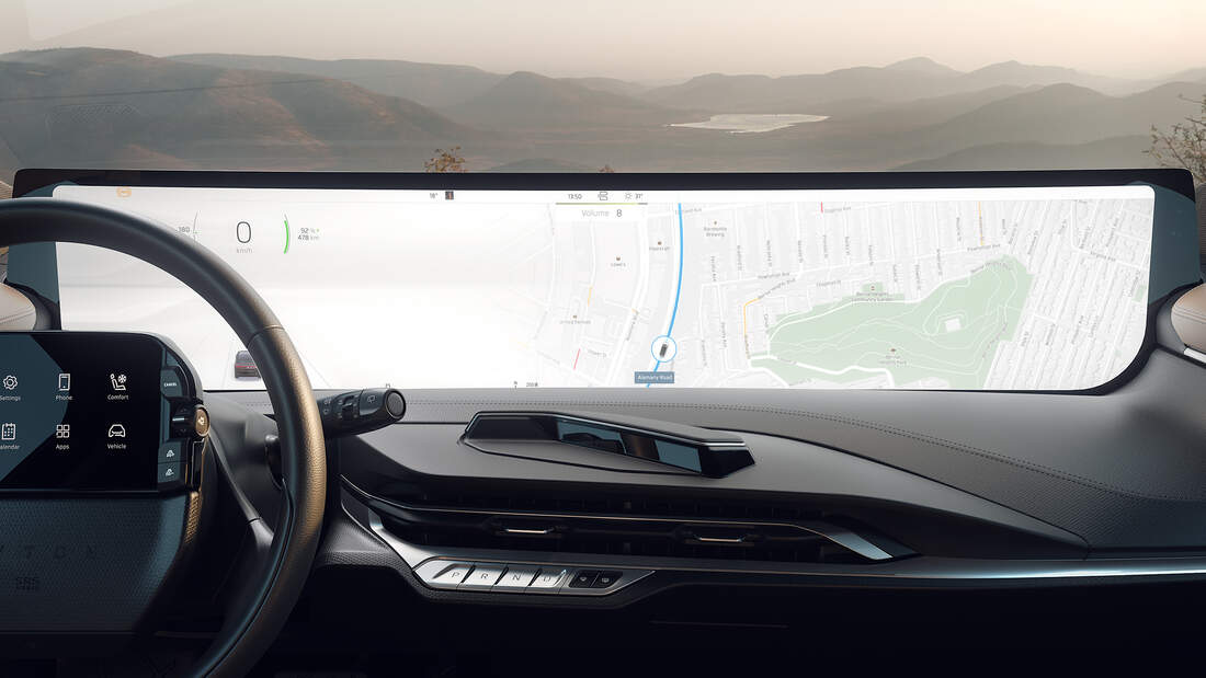 Byton MByte Das SerienCockpit des ElektroSUV auto motor und sport