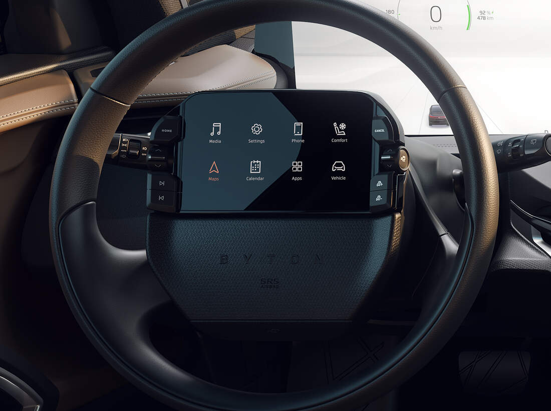 Byton MByte Das SerienCockpit des ElektroSUV auto motor und sport