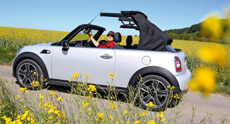 Cabrio-Verdecke, Mini, Verdeck öffnen