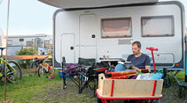 Caravan-Einsteiger, Camping