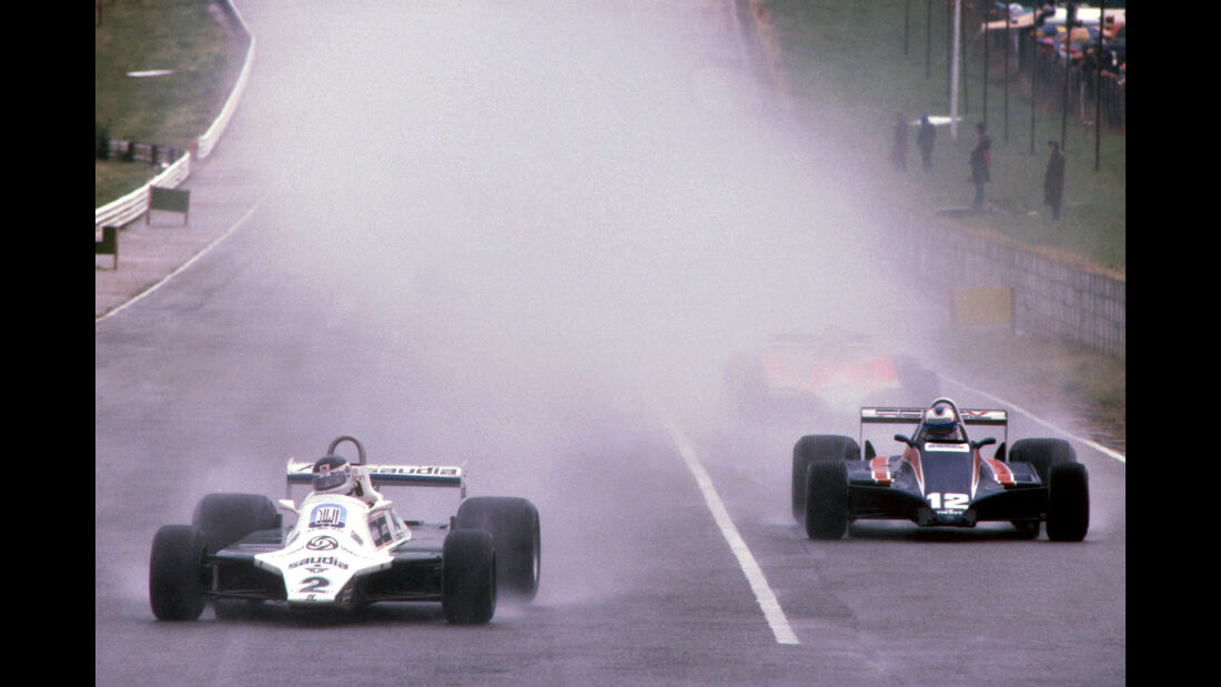 Carlos Reutemann - Williams FW07C - Nigel Mansell (GBR) - Lotus 81B - GP Südafrika 1981 - Kyalami