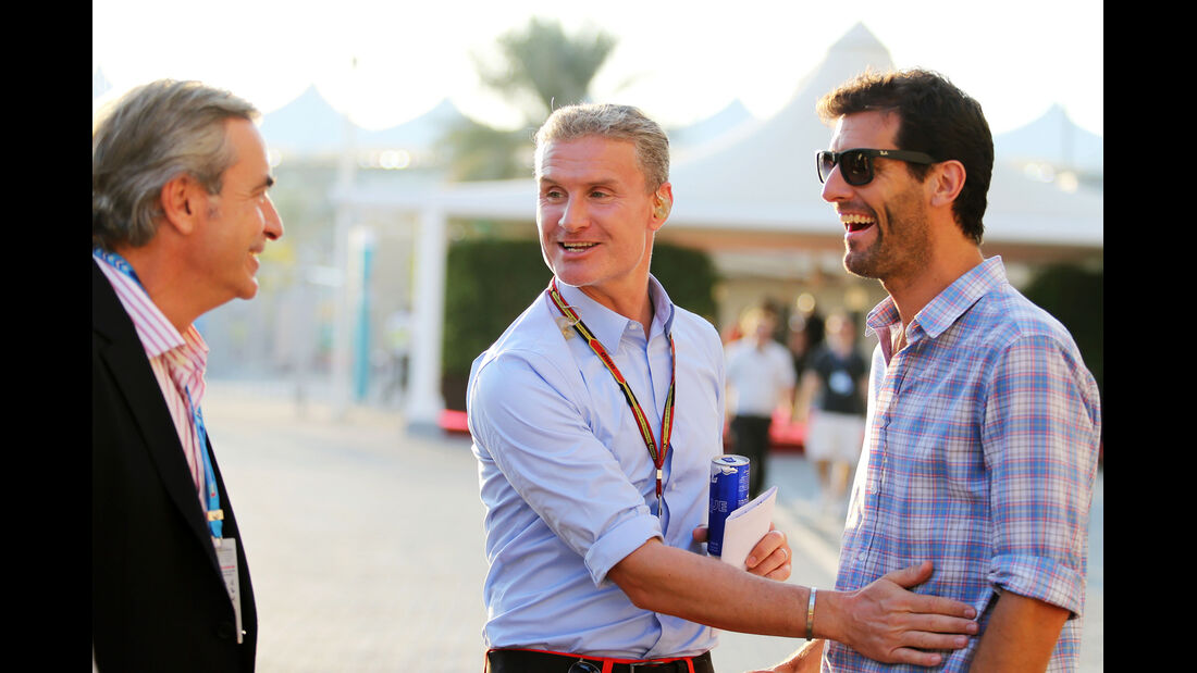 Carlos Sainz, David Coulthard & Mark Webber - Formel 1 - GP Abu Dhabi - 22. November 2014