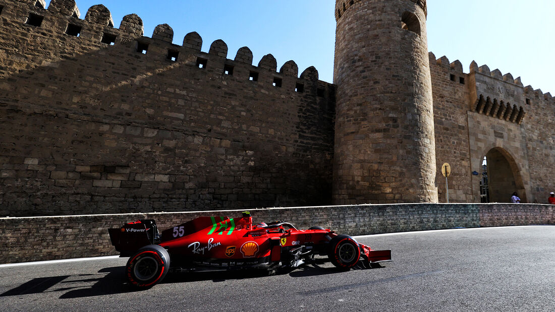 Carlos Sainz - Ferrari - Formel 1 - GP Aserbaidschan - Baku - Samstag - 5.6.2021