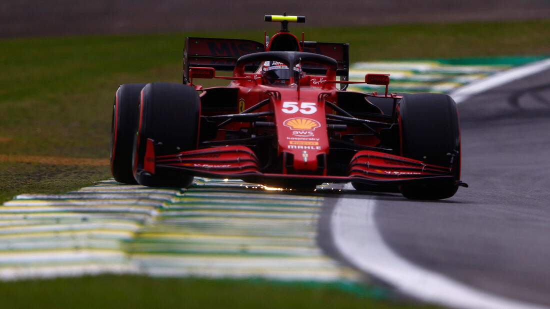 Carlos Sainz - Ferrari - Formel 1 - GP Brasilien - Sao Paulo - Freitag - 12.11.2021