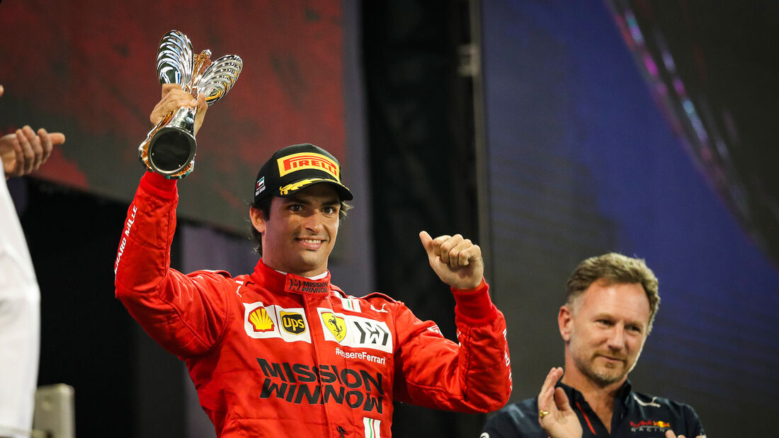 Carlos Sainz - Ferrari - GP Abu Dhabi 2021 - Rennen