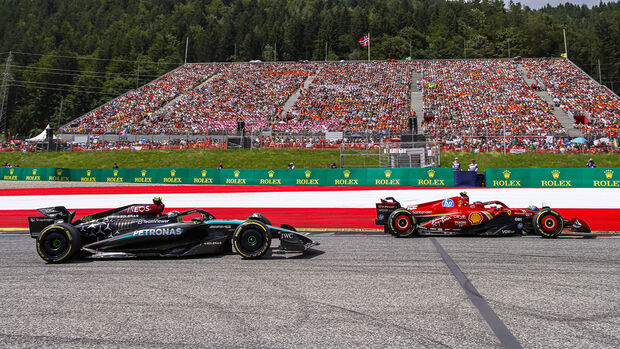 Carlos Sainz & Lewis Hamilton - Ferrari vs. Mercedes - GP Österreich 2024