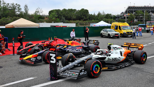 Carlos Sainz - Max Verstappen - Lando Norris - Formel 1 - GP Spanien - 3. Juni 2023