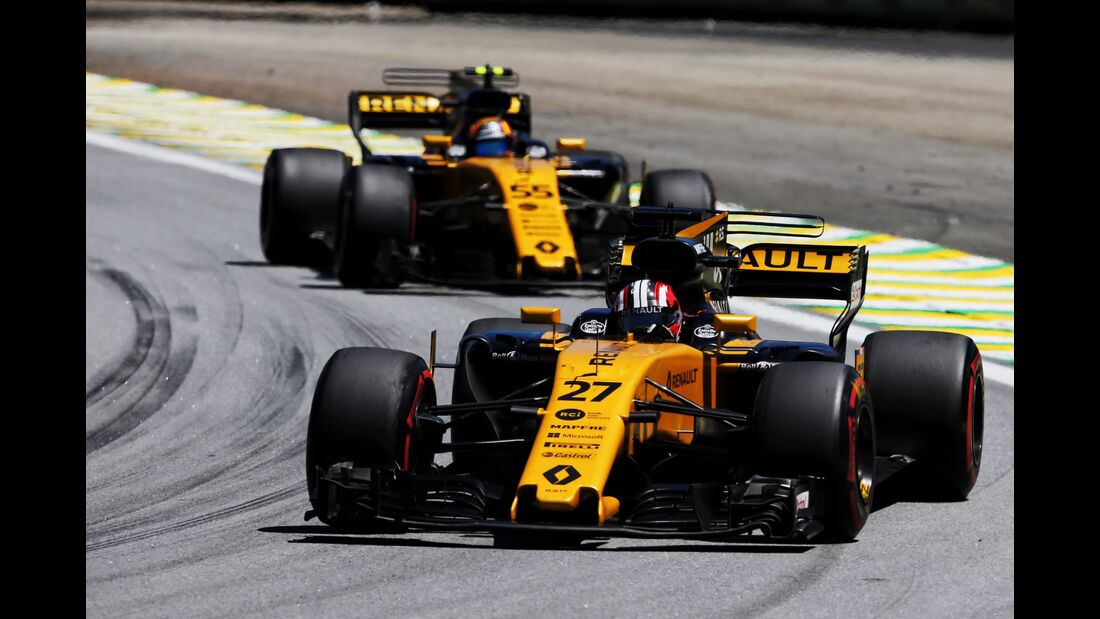 Carlos Sainz - Nico Hülkenberg - Renault - Formel 1 - GP Brasilien - 12. November 2017