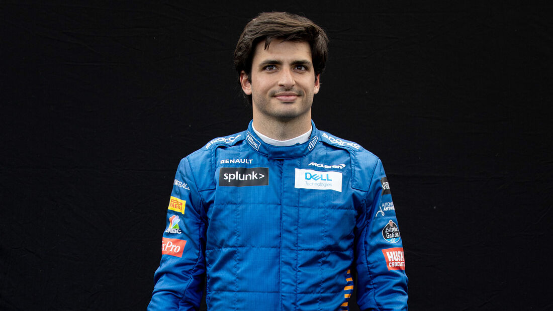 Carlos Sainz - Porträt & Helm - Formel 1 - 2020