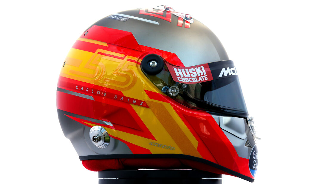 Carlos Sainz - Porträt & Helm - Formel 1 - 2020