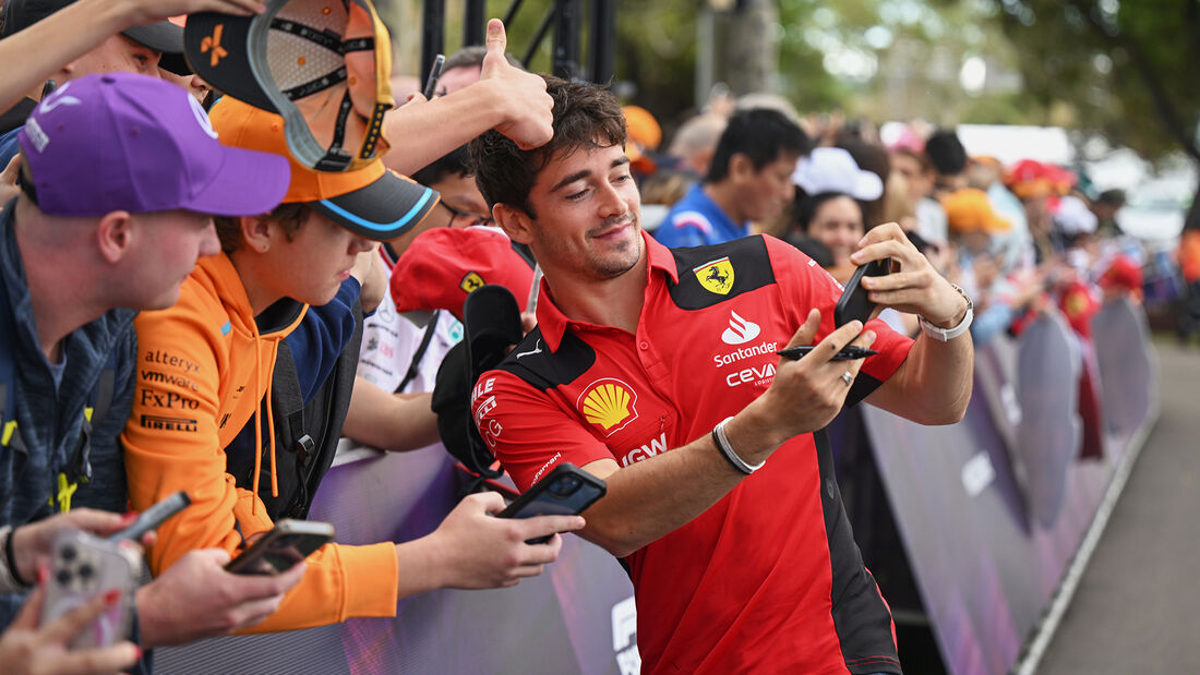 Charles Leclerc - Ferrari - Formel 1 - GP Australien - Melbourne - Donnerstag - 30.3.2023