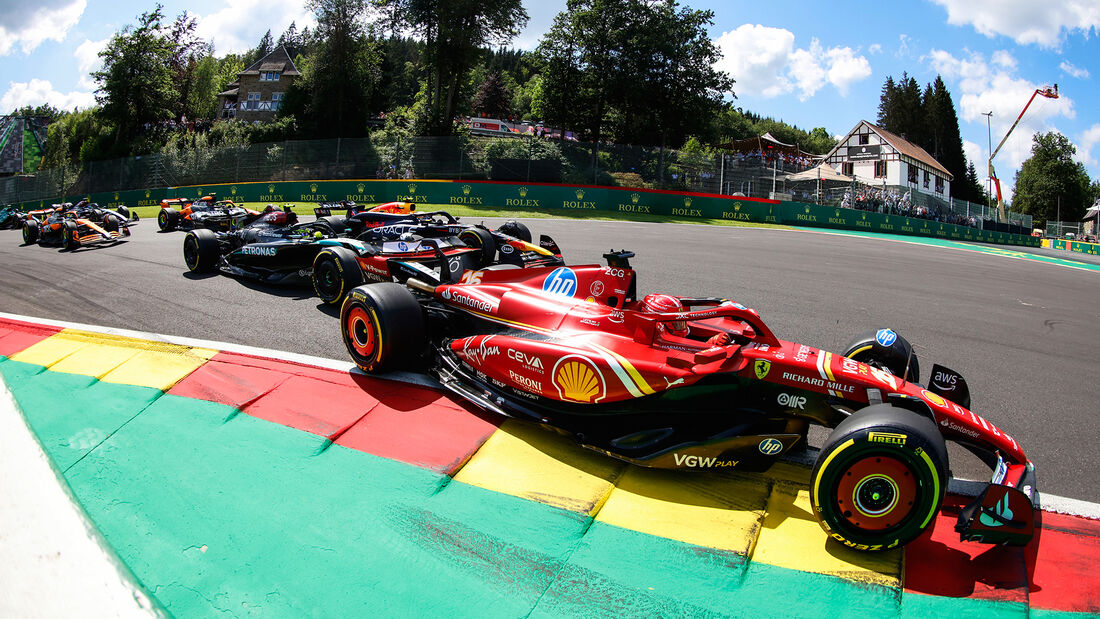 Charles Leclerc - Ferrari - GP Belgien - Formel 1 - Spa - Rennen - 28. Juli 2024