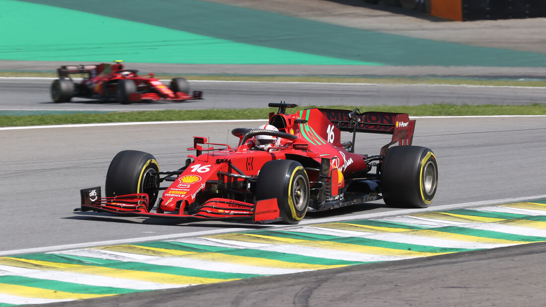 Charles Leclerc - Ferrari - GP Brasilien 2021 - Sao Paulo - Rennen