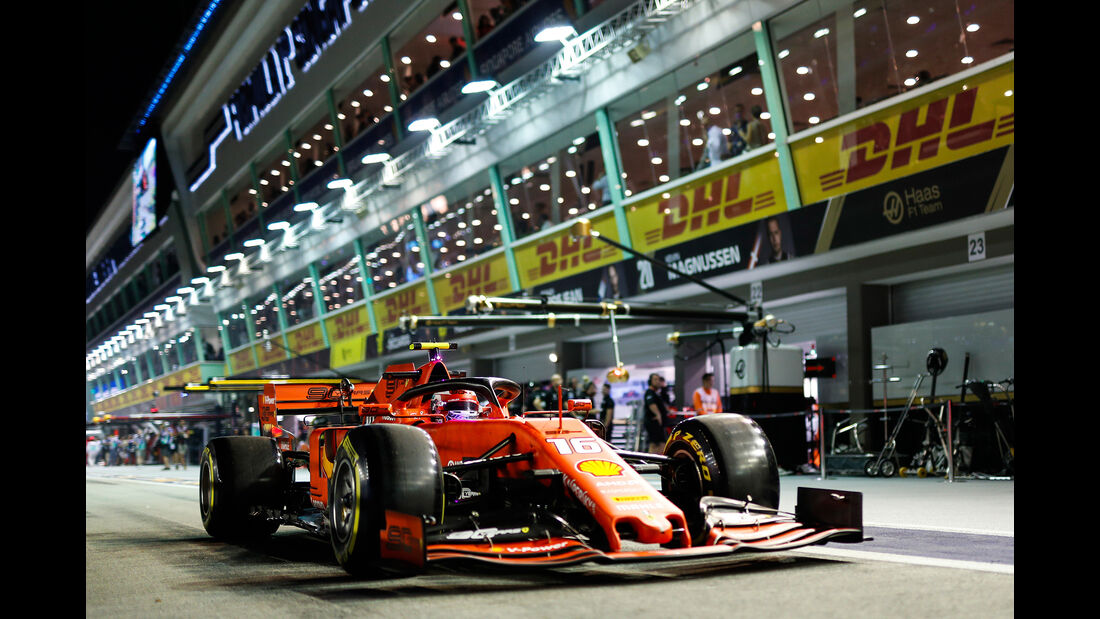 Charles Leclerc - Ferrari - GP Singapur - Formel 1 - Freitag - 20.9.2019