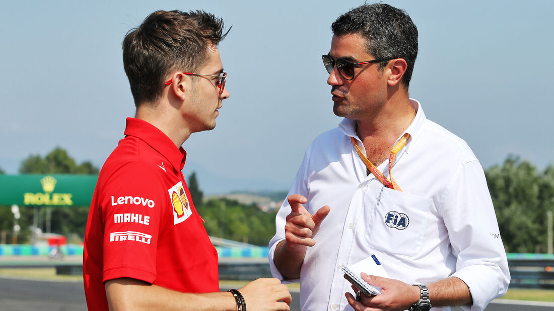 Charles Leclerc - Ferrari - Michael Masi - FIA - GP Ungarn - Budapest - Formel 1 - Donnerstag - 1.08.2019
