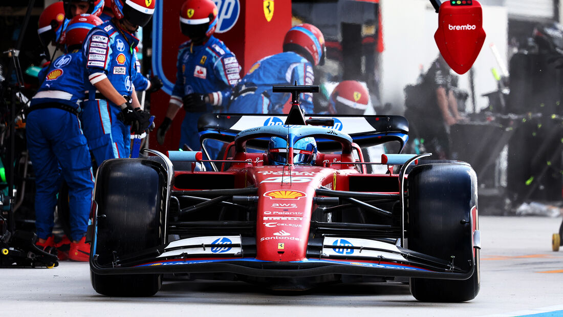 Charles Leclerc - GP Miami 2024 - Boxenstopp